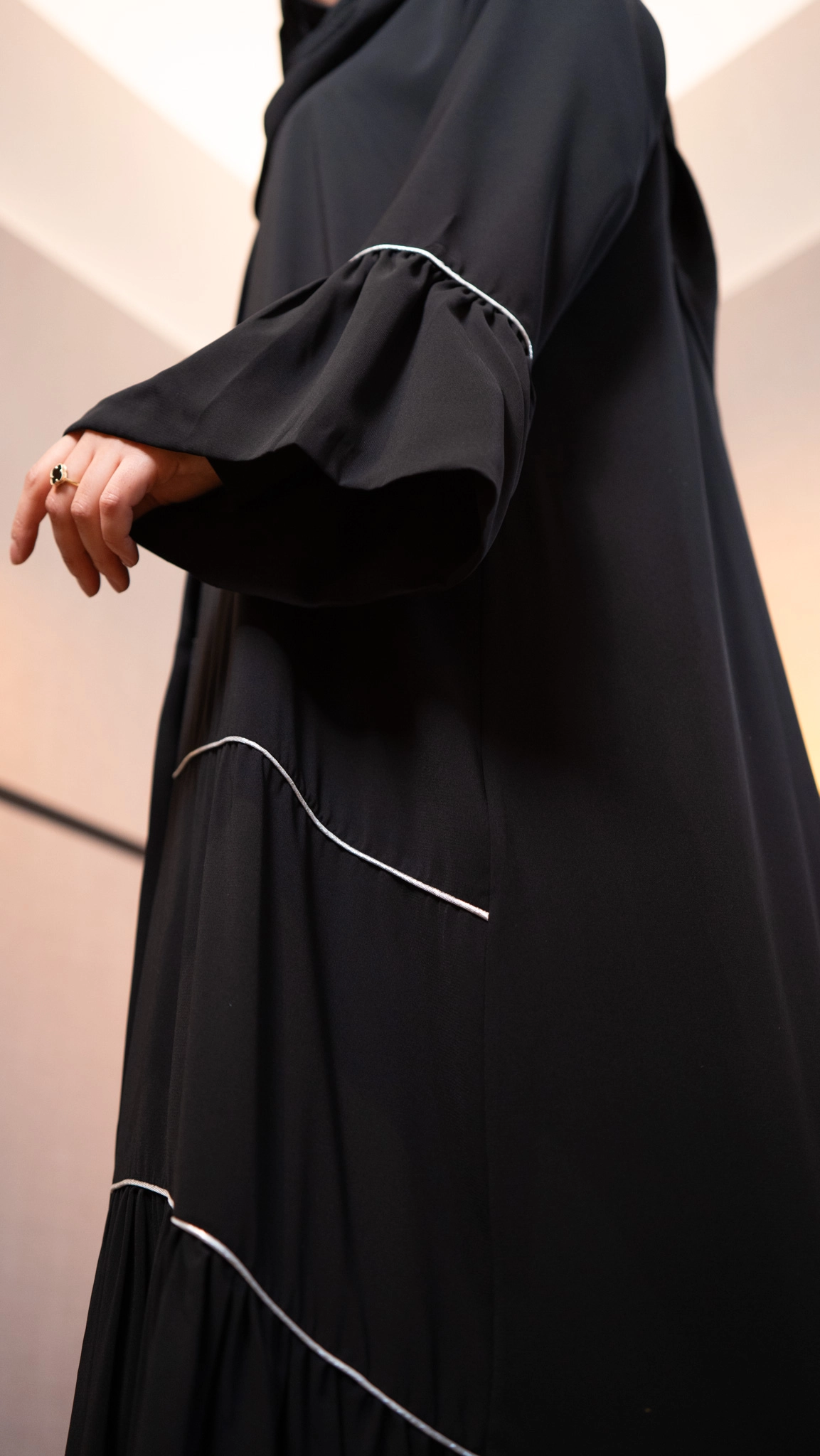 Hatice Ulaş Siyah Spor Abaya