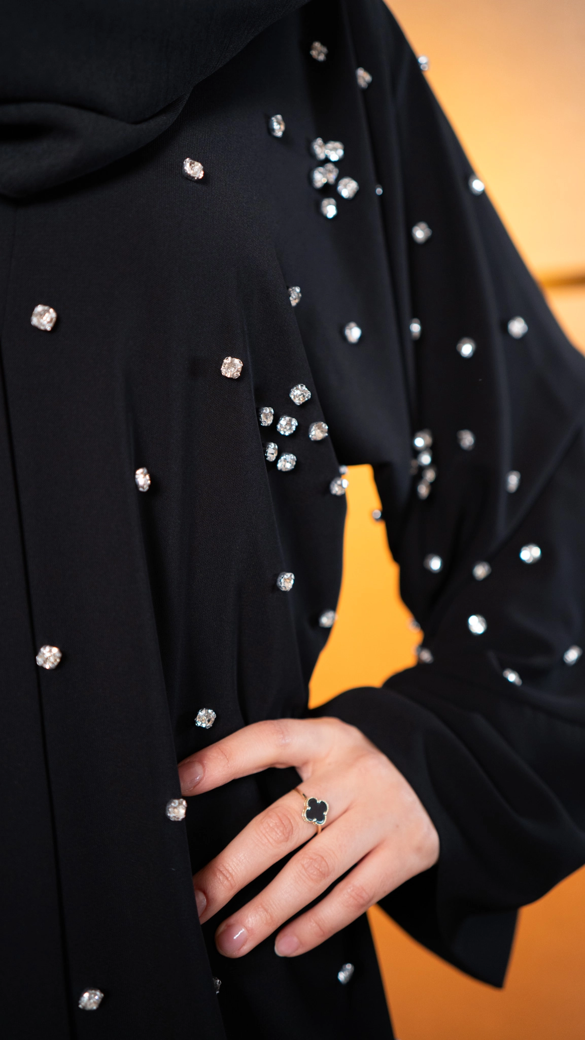 Hatice Ulaş Siyah Galaksi Abaya