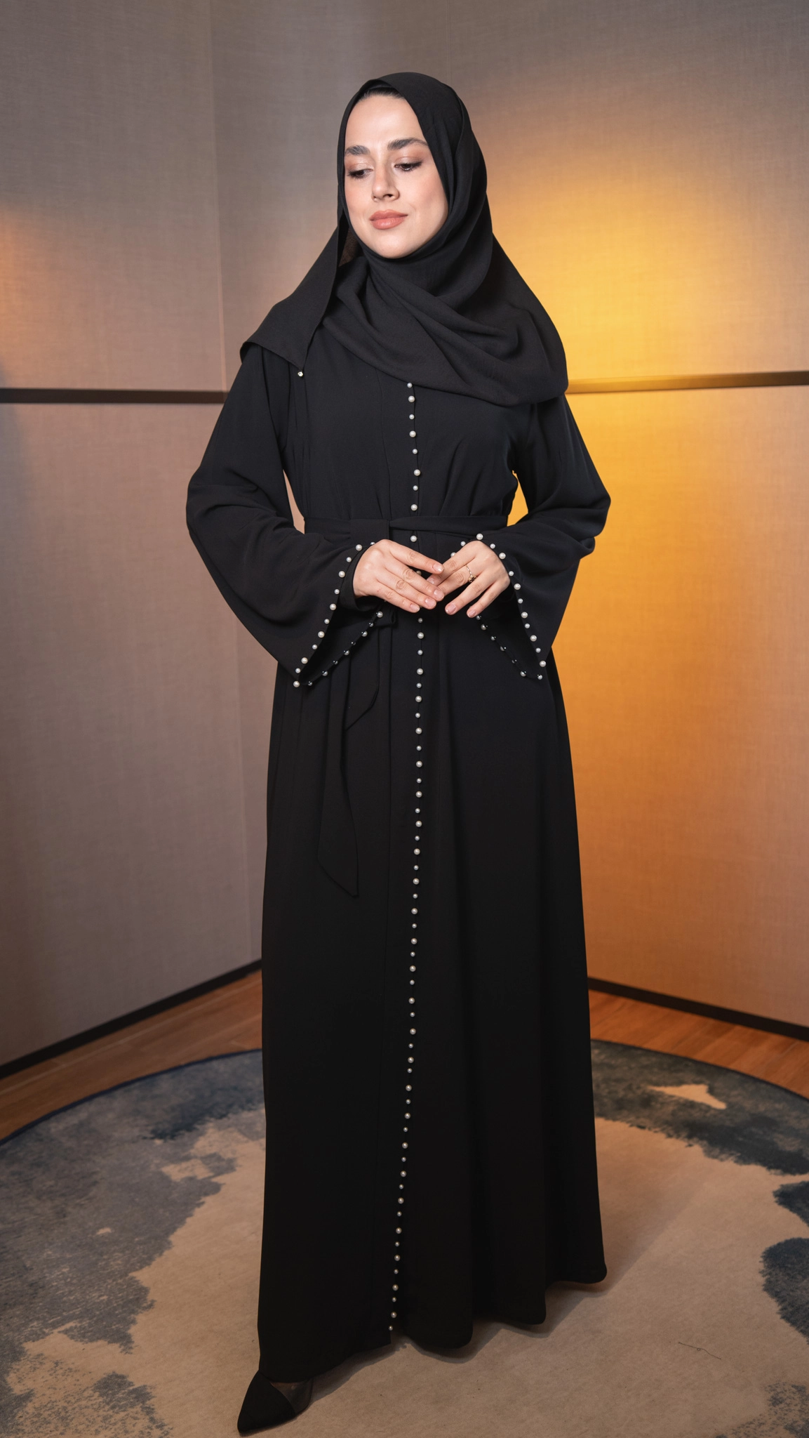 Hatice Ulaş Siyah Beyza Abaya