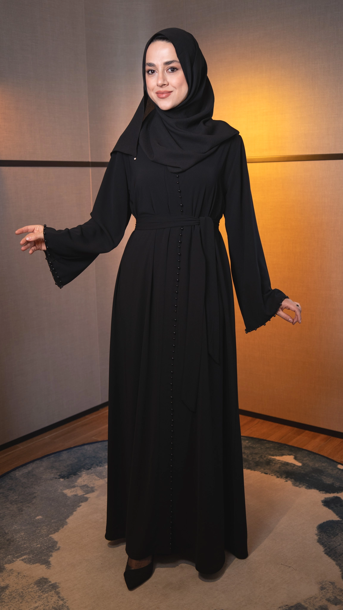 Hatice Ulaş Siyah Beyza Abaya