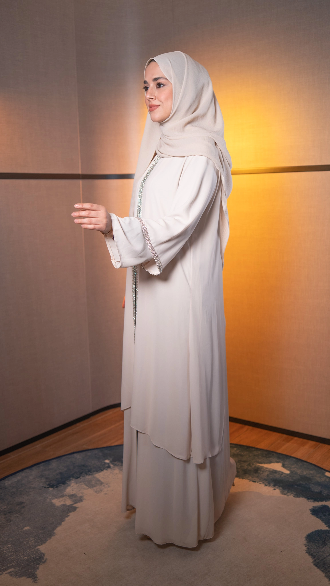 Etrucci Bej Sedef Abaya