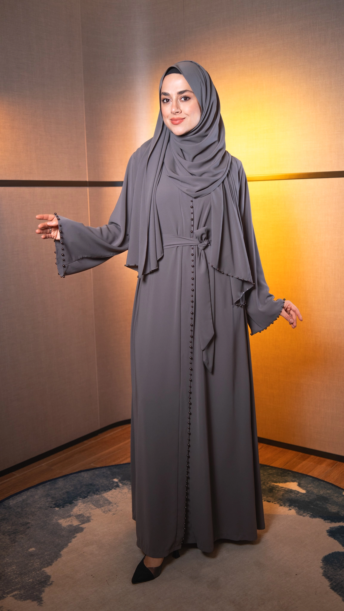 Hatice Ulaş Antrasit Beyza Abaya