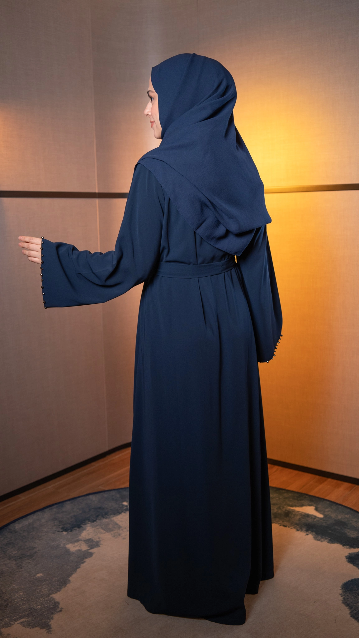 Hatice Ulaş Lacivert Beyza Abaya