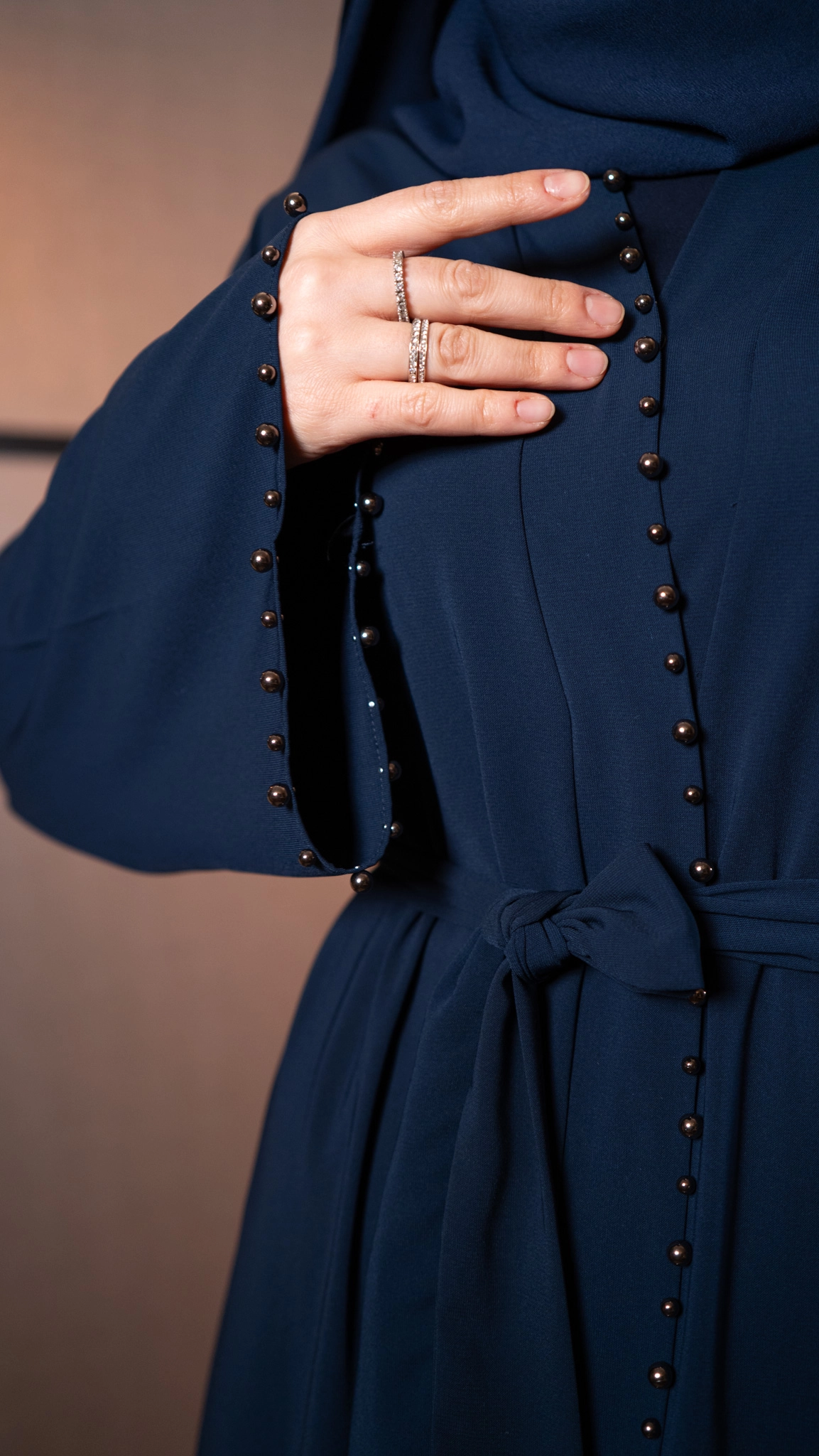 Hatice Ulaş Lacivert Beyza Abaya