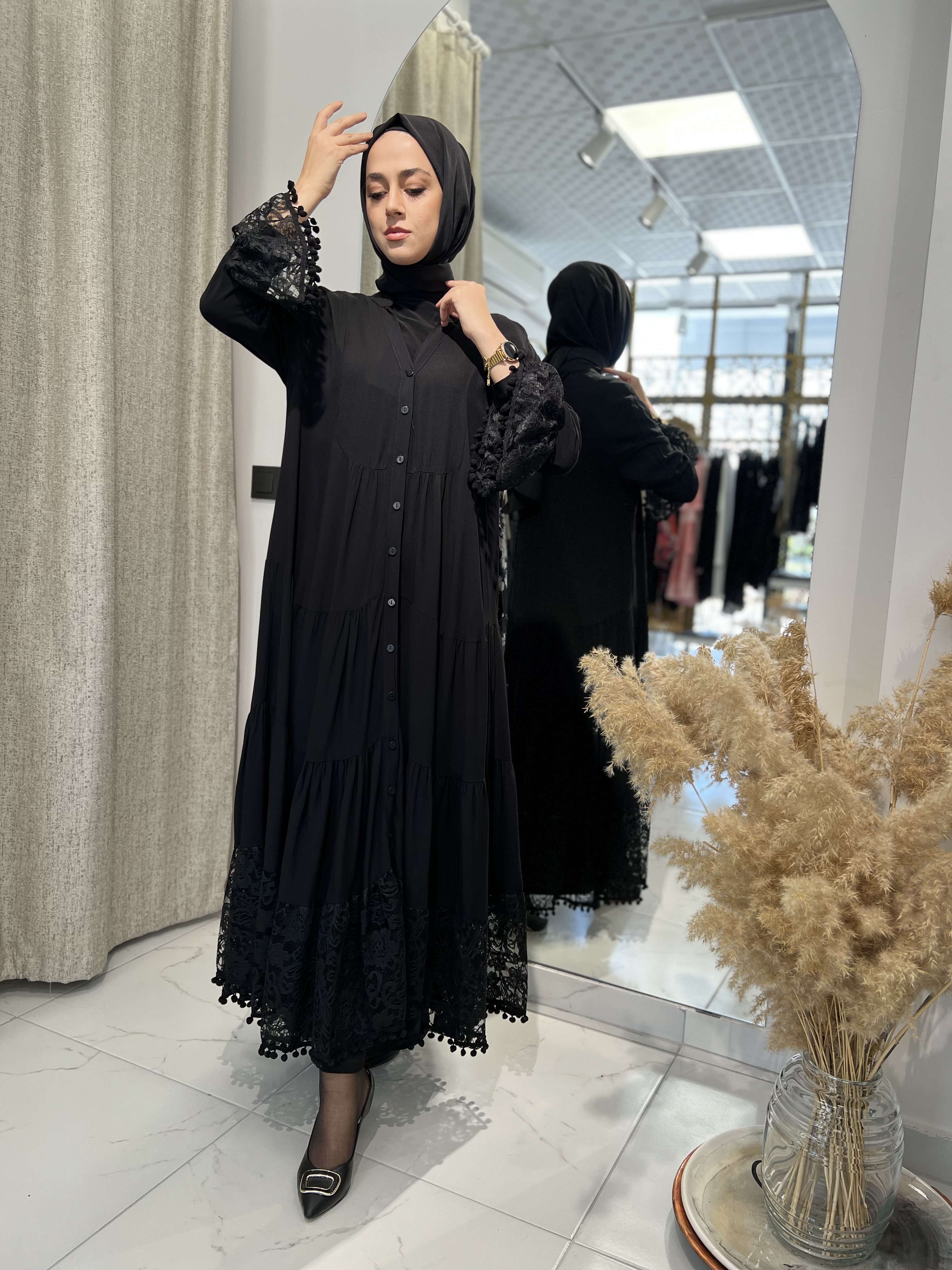 Park Moda An10459 Siyah Günlük Elbise