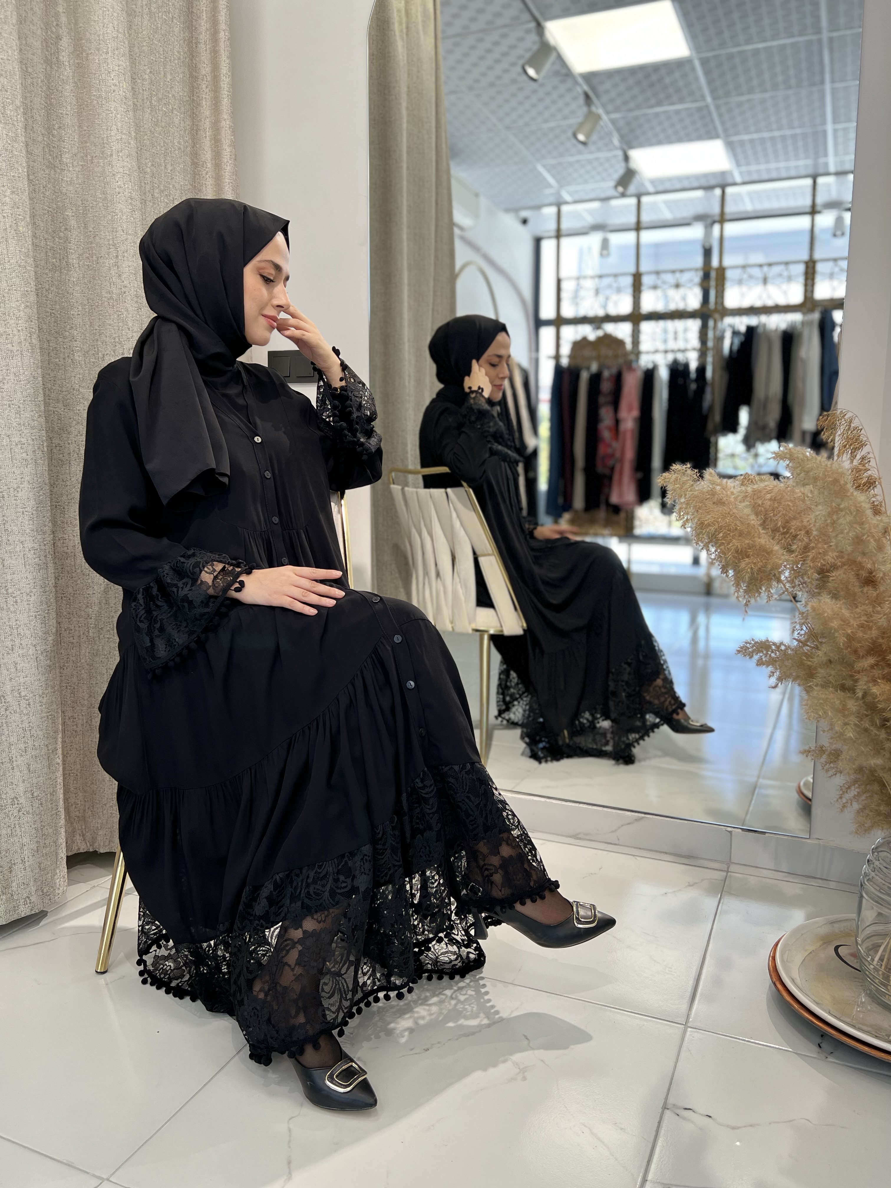 Park Moda An10459 Siyah Günlük Elbise