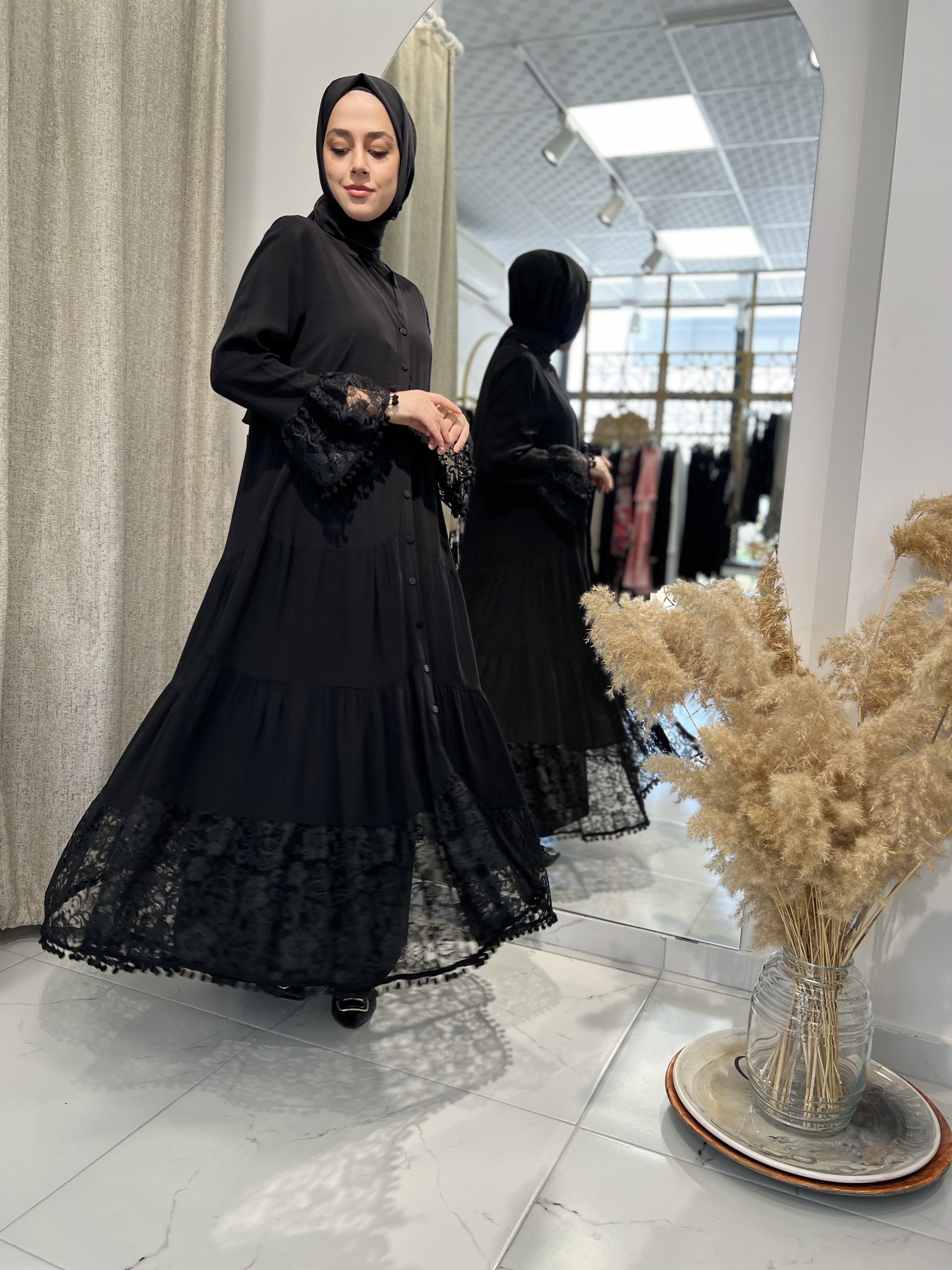 Park Moda An10459 Siyah Günlük Elbise