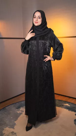 Etrucci Siyah Asil Ferace