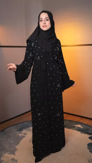 Hatice Ulaş Siyah Galaksi Abaya