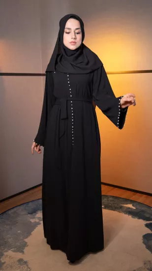 Hatice Ulaş Siyah Beyza Abaya