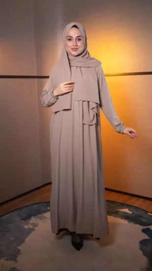 Hatice Ulaş Krem İmza Ferace