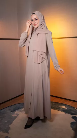 Hatice Ulaş Krem İmza Ferace