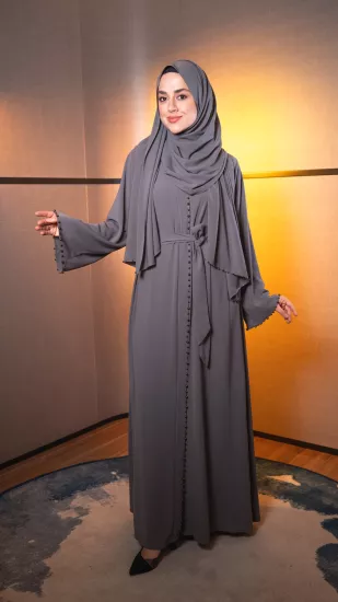 Hatice Ulaş Antrasit Beyza Abaya