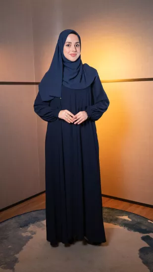 Hatice Ulaş Lacivert Hû Ferace