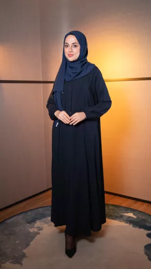 Hatice Ulaş Lacivert İmza Ferace