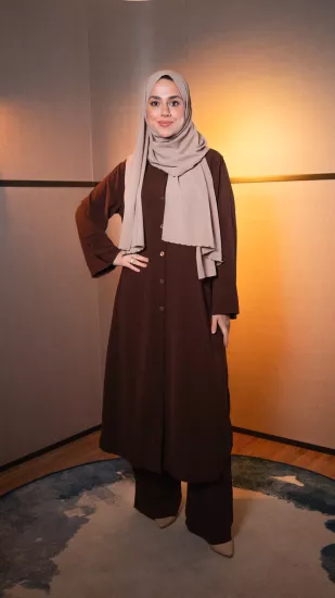 Qimene Kahverengi Umre İkili Takım