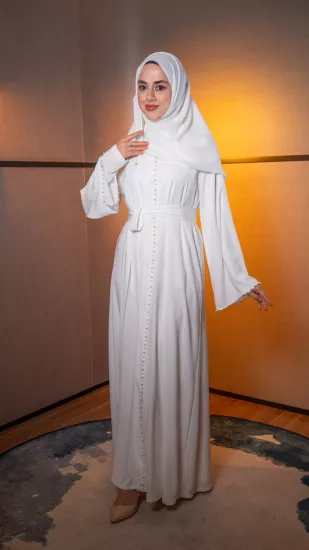 Hatice Ulaş Beyaz Beyza Abaya
