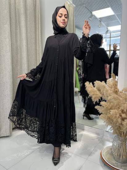 PARK MODA AN10459 SİYAH GÜNLÜK ELBİSE